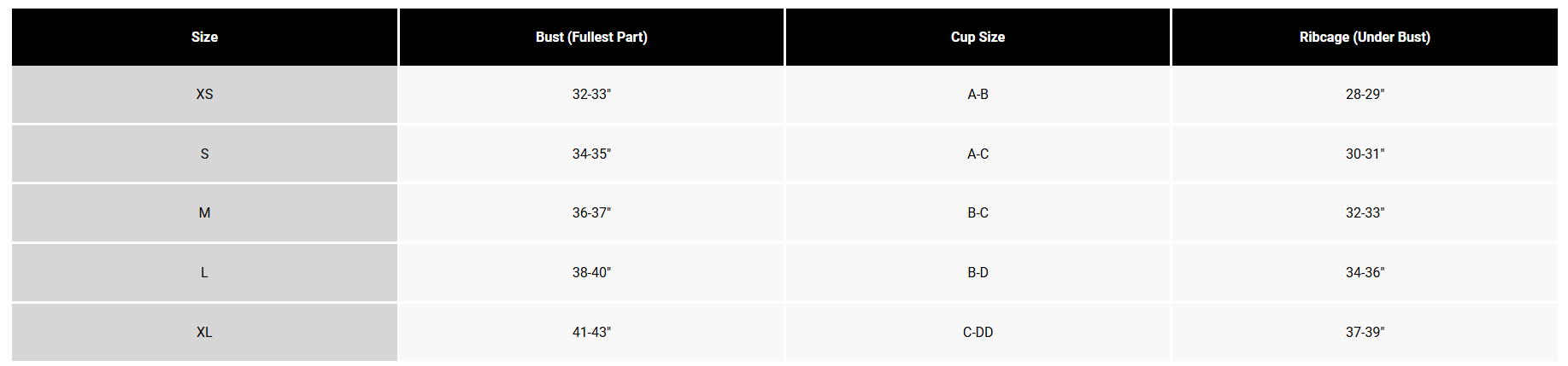 Size guide